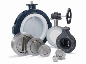 ChemValve-Schmid Valvole a farfalla con liner in PTFE e PTFE modificato Valvole di non ritorno, valvole di ritegno e valvole di ritegno a doppio disco Valvole speciali